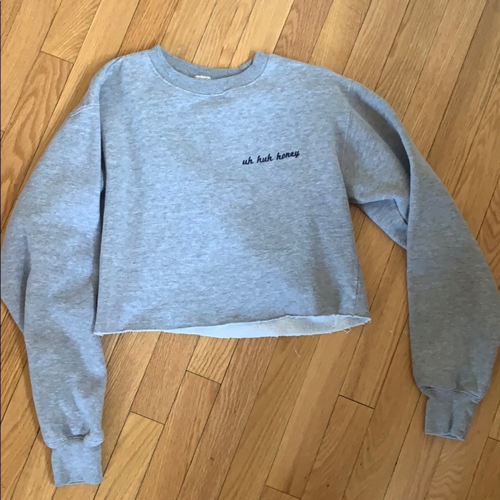 Cropped brandy Melville sweatshirt